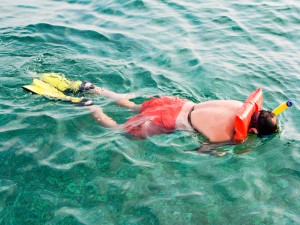 Snorkeling with Flotation Device